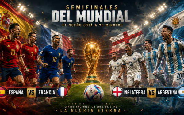 Las semifinales que el mundo soñó: Francia, España, Argentina e Inglaterra juegan el Mundial perfecto